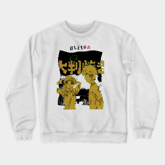 GLITCHED V3 Crewneck Sweatshirt by riventis66